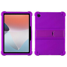 (Purple) Protective Cover For Oppo Pad Air 10.36-inch 2022 With Pc Kickstand, Fall Protection Soft Silicone Tablet Case