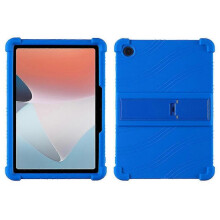 (Dark Blue) Protective Cover For Oppo Pad Air 10.36-inch 2022 With Pc Kickstand, Fall Protection Soft Silicone Tablet Case