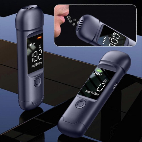 (Black) Breathalyzers for Alcohols Rechargeable User-Friendly Interface: for Car Driver Use 1