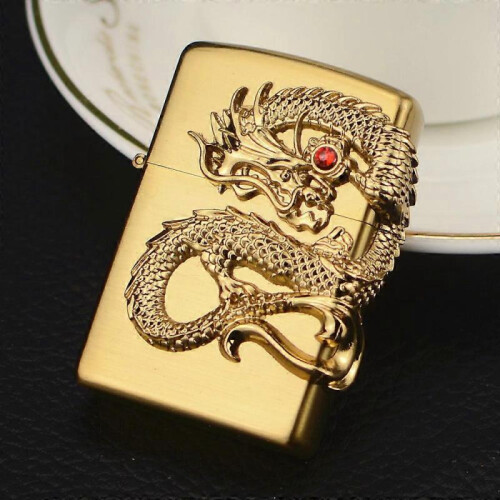 (black) Dragon Seal Cigar Straight Lighter 1