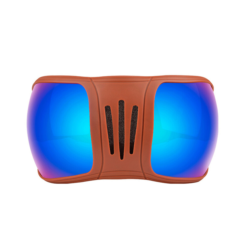 Pet Goggles Large Horse Sunglasses Easy Wear For-Brown Blue 7754000604173