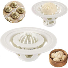Baozi Maker, 7.09" Dumpling Momo Ravioli Maker Machine Food Safe Material Baozi Bun Mold, Instant Pastry Pie Steamer Bun Mold for Home Kitchen Beginne