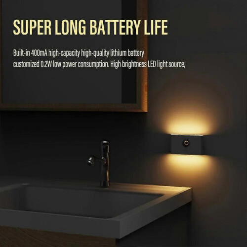 (2pcs, Plane) Smart Linkage Motion Sensor Night Light Adhesive LED Closet Light for Room Office 2