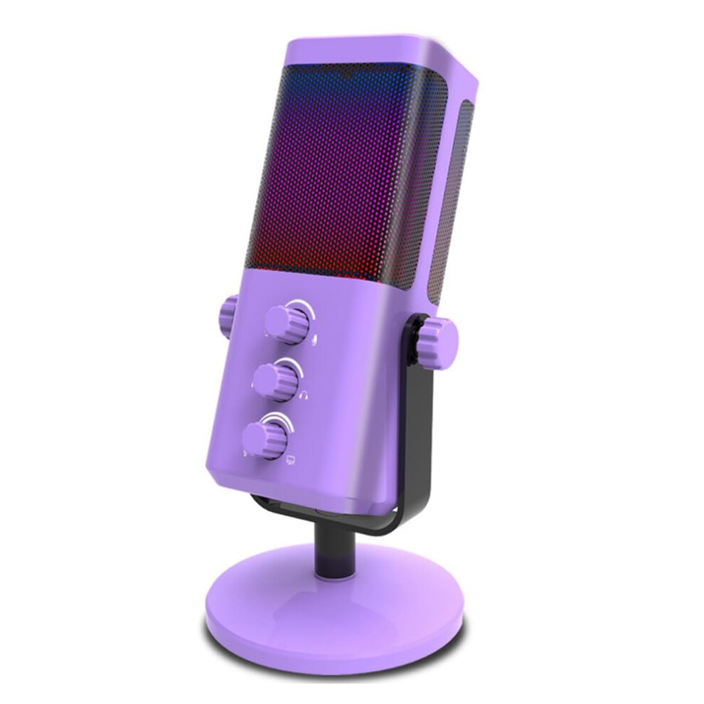 Rgb Gaming Microphone Usbc With Noise Cancellation And Monitoring For Streaming, Recording, Asmr, Video Calls 9067246077969