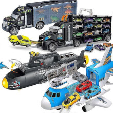 (SY9910) Aeroplane Cargo Car Submarine Transport Dinosaur Car Storage Model Boys Toys Gifts