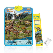 (Dinosaur) Electronic Wall Chart Interactive Alphabet Toddler Preschool Educational Games Learning Activities For Kids Birthday Gifts Toys