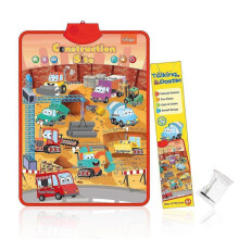(Construction) Electronic Wall Chart Interactive Alphabet Toddler Preschool Educational Games Learning Activities For Kids Birthday Gifts Toys