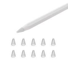 (transparent) Silicone Writing Protection Tips Compatible  With Apple Pencil 1st/2nd Gen Non -slip Silent- 10pcs