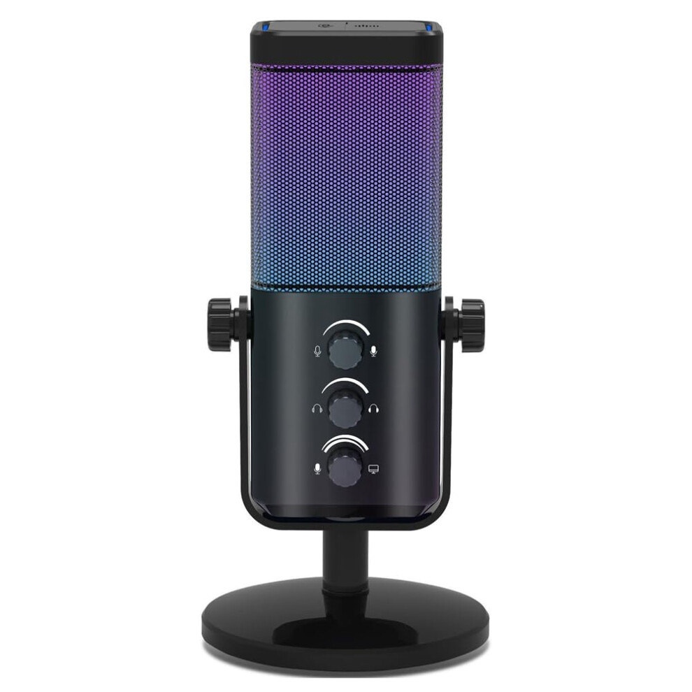 Rgb Gaming Microphone Usbc With Noise Cancellation And Monitoring For Streaming Recording Asmr Video Model A 9067246077990