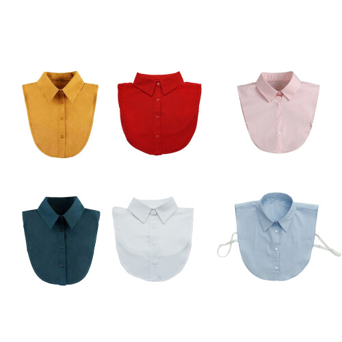 Adjustable False Collar Neckpiece For Business Event-white 1