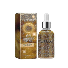 (Gold 30Ml) Eelhope Party Body Glitter Oil Body Skin Clavicle Moisturizing Party Prom Shiny Glitter