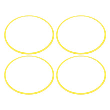 4 Pcs 17 Inch Wheel Rim Protectors Yellow Universal Fit Scratch Proof