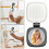(White)Phone Fill Light with Mirror Wireless Rechargeable Rings Light for Live 2
