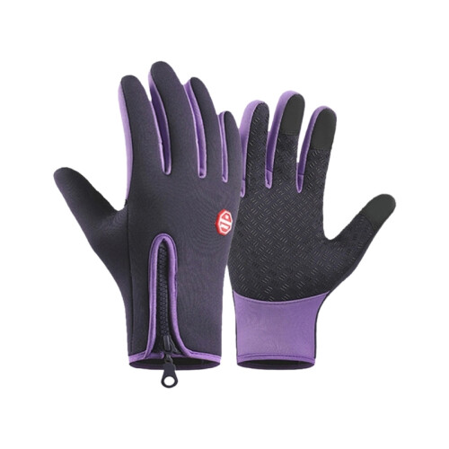 Unisex Waterproof Touchable Screen Gloves For Skiing-Gray M 2