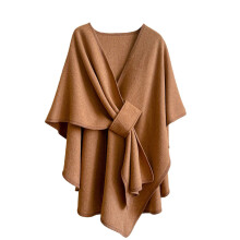 Soft Reversible Shawl For Autumn Winter Warmth-khaki