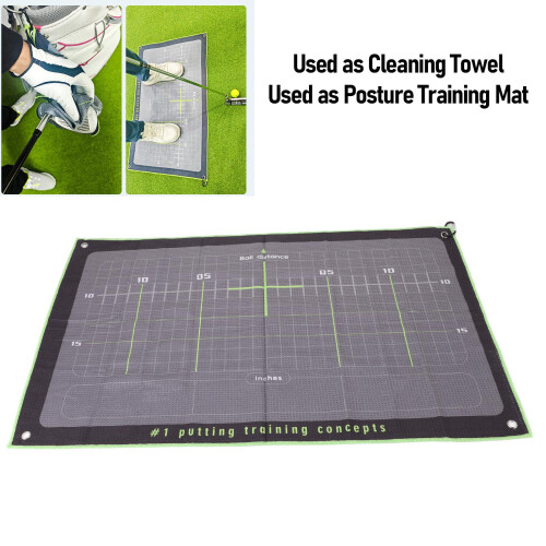 Putt Trainingshilfe Mikrofaser Handtuch Waffelmatte 2