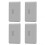 (4pcs, Plane) Smart Linkage Motion Sensor Night Light Adhesive LED Closet Light for Room Office 1