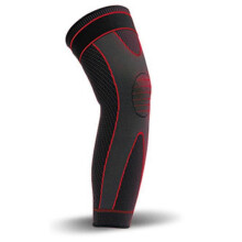 (L, Red) Men's Elastic Knee Brace Stable Support Adjustable Healing Knee Pads for Sports