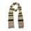 Striped Color Blocking Warm Scarf-Rice green color dot 1