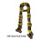 Striped Color Blocking Warm Scarf-Rice green color dot 4