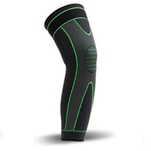 (L, Green) Men's Elastic Knee Brace Stable Support Adjustable Healing Knee Pads for Sports