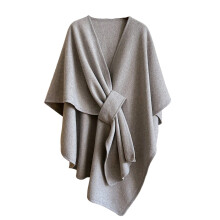 Soft Reversible Shawl For Autumn Winter Warmth Lightweight-Gray