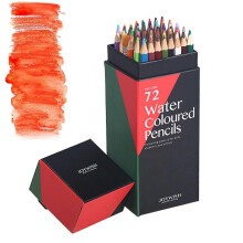 (72pcs water soluble pencils) Colored Pencils Set 72 Colors Paintbrush Set Art Craft Supplies For Adults Kids