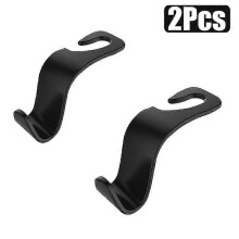 (Black 2Pcs) Car Seat Back Hanger Universal Car Seat Headrest Hook Storage Hanger Vehicle Back Seat Organizer Holder Car Accessories Interior