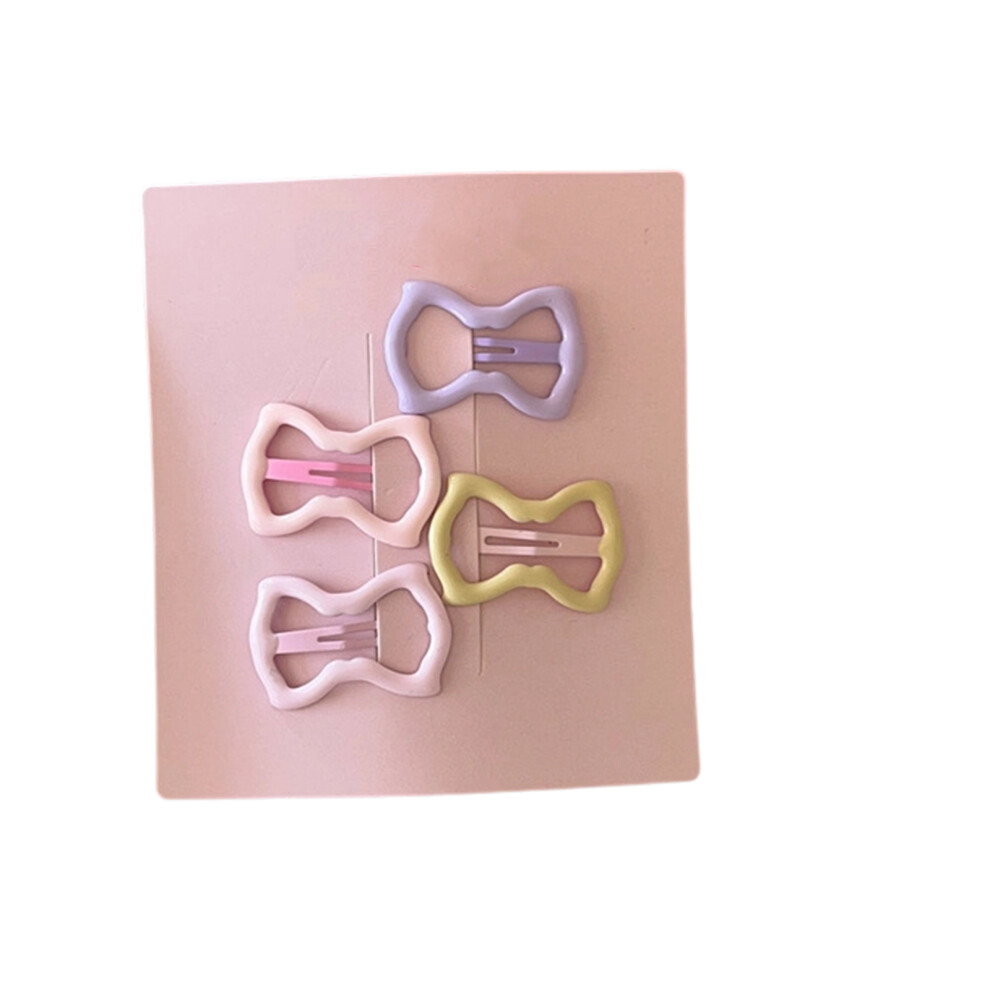 2 Pairs Nonslip Mini Hair Barrettes Acrylic Hair Clip Star-3 Cream
