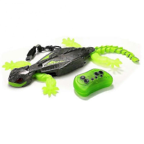 (gecko) Wall Crawler Gecko, Rechargeable Remote Control Robot Toy, Climbs Walls, Wall