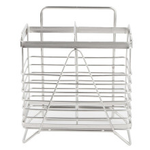 Comodo porta bacchette da appendere Scolapiatti in acciaio inox Asciugatura efficiente Design moderno e minimalista Montaggio verticale a parete