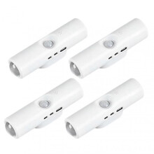 (4pcs) USB Sports Sensor LED Smart Lights Motion Sensor Activated Energy-Saving Auto On/Off for Closet Organization