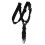 (Black Color) Multifunctional Nylon Strap Single Point Diagonal Safety Strap for Hiking Climbing 1