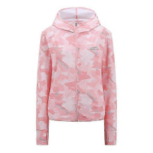 (3XL, pink) Womens UPF 50+ Sun Protection Jacket Hoodie Jacket Outdoor