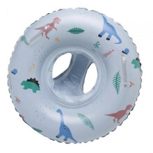 (Blue Dinosaur Seat) Infant Pool Float Swimming Trainer Inflatable Thicken Baby Pool Float Stitching Green Seat