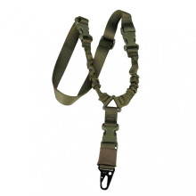 (Green Color) Multifunctional Nylon Strap Single Point Diagonal Safety Strap for Hiking Climbing