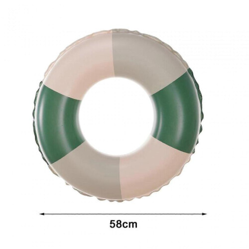 (Stitching Green) Infant Pool Float Swimming Trainer Inflatable Thicken Baby Pool Float Stitching Green Seat 2