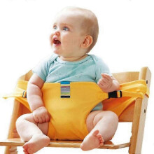 (Yellow) Portable   Chair Seat Belt Safety