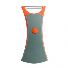 (Orange Gray) Multifunctional Peeler for Fruits Dual Head Sharpen Kitchen Peeler for Home Kitchen