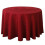 (180cm, Wine Red) Tablecloths Machine Washable Neat Edges Round Spillproof Polyester Fabric Table Cover For Home 1
