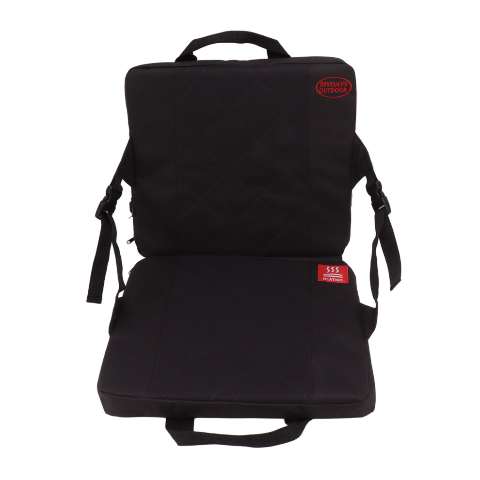 Water Resistant With Replaceable Battery Foldable Heated Seat Pad Ultra Soft Cationic Fabric Premium Comfort For Bleacher Seats Stadium Events 9489125598271