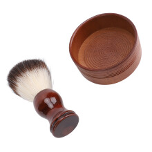 Rasier-Set: Verbundholz & künstliches Haar