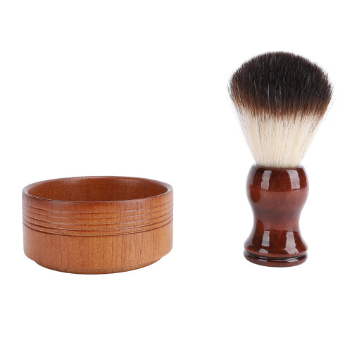 Rasier-Set: Verbundholz & künstliches Haar 1