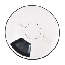 Timed Auto Pet Feeder Programmable Timer AntiSkid Cats And Dogs Plate Automatic Pet Bowl With Music Reminder GreyWhite