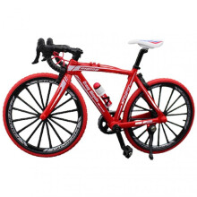 (Bend The Bike, Red) Mini Bicycle Model Toy Alloy Plastic Downhill Mountain Bike Toys Gifts For Boys