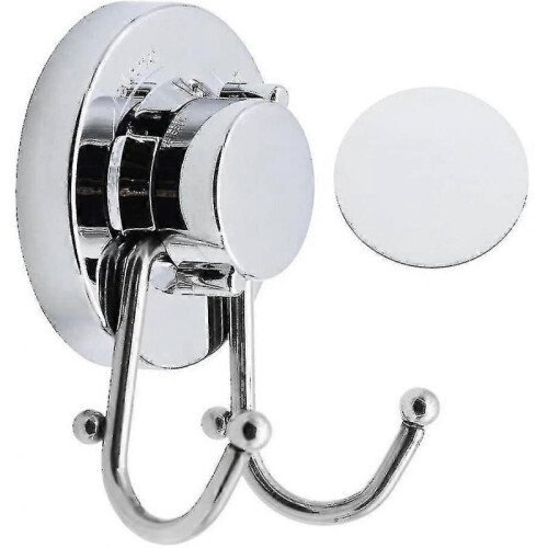 Thin Hook Hook Sticky Hook Towel Hook Clothes Hook Single Hook Stainless Steel Hook, Double Groove Silver 2