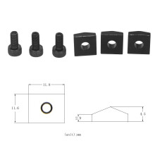 Elektrische Gitarre Tremolo Brücke Saitensicherungssystem Set, Metall, Schwarz/Silber/Gold