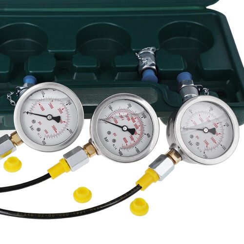 Hydraulic Pressure Testing Kit For Excavator With Testing Hose Coupling And Gauge Tester Coupling 1