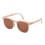 (brown) Women Folding Sunglasses Uv Protection With Storage Bag 1