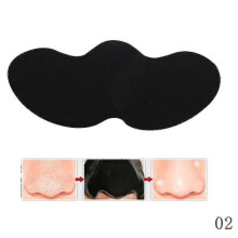 (10pcs black) 10pcs/lot Bamboo Charcoal Blackheads Removal Paste Nose Strips Remove Blackheads Pores Remover Acne Peel Mask Cleansing Patch